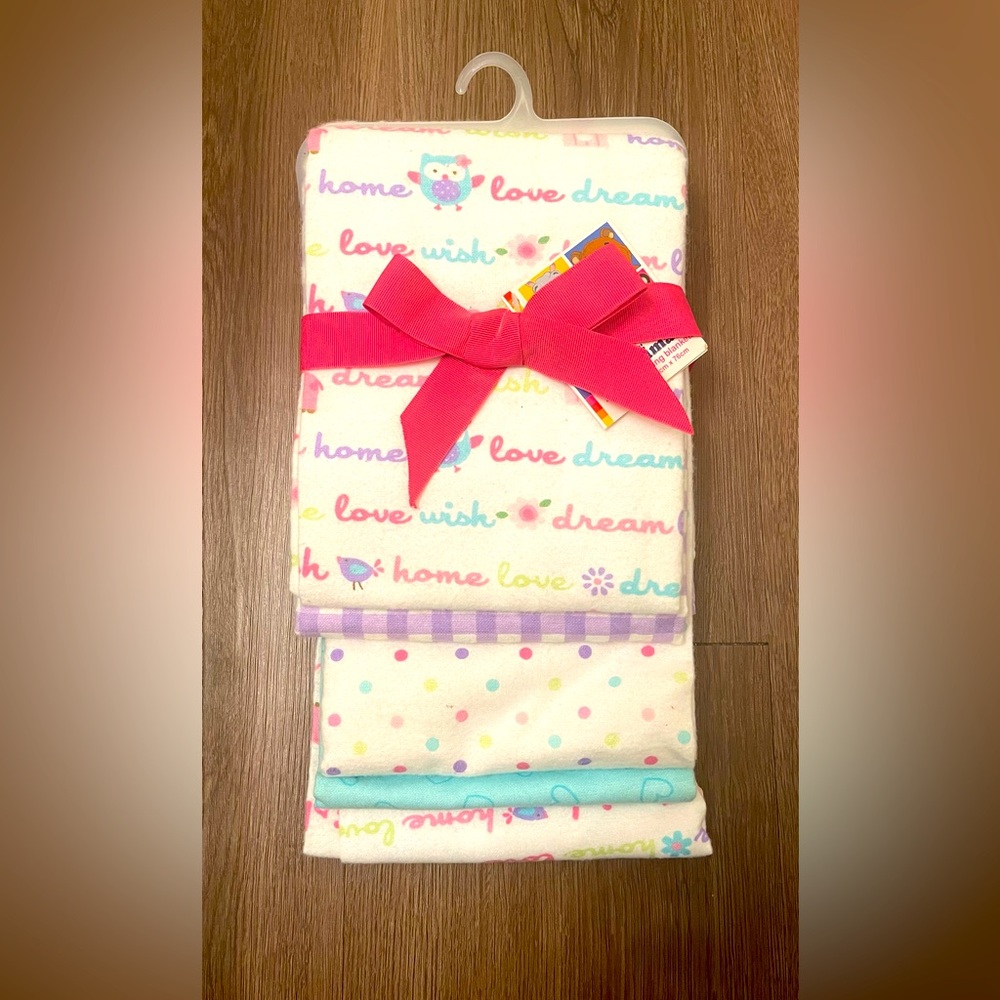 Brand New With Tags Receiving Baby Blanket Set of 5